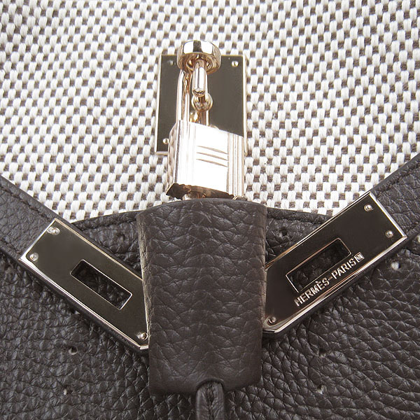 Fake Hermes New Arrival Double-duty handbag Dark Coffee 60668